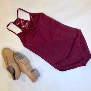 Balera Maroon Leotard Size Child Large